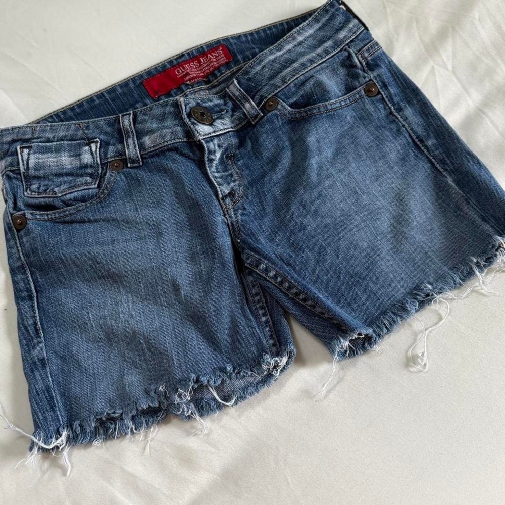 blue denim cutoff shorts Guess Jeans size 27